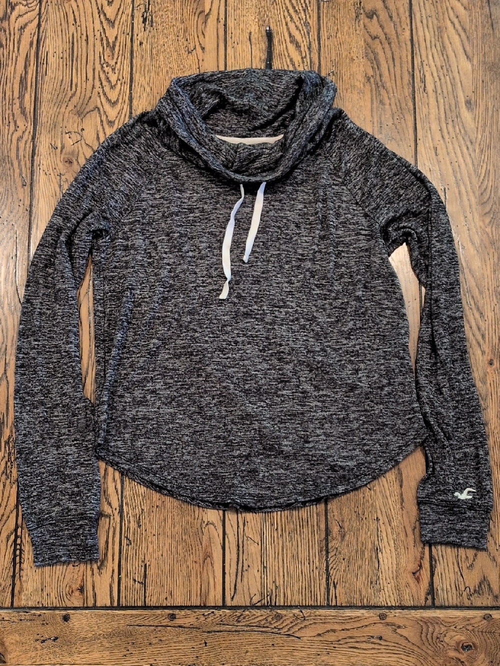 Hollister Super Soft Space Dye Funnel Neck Lightweight Sweatshirt Size Small